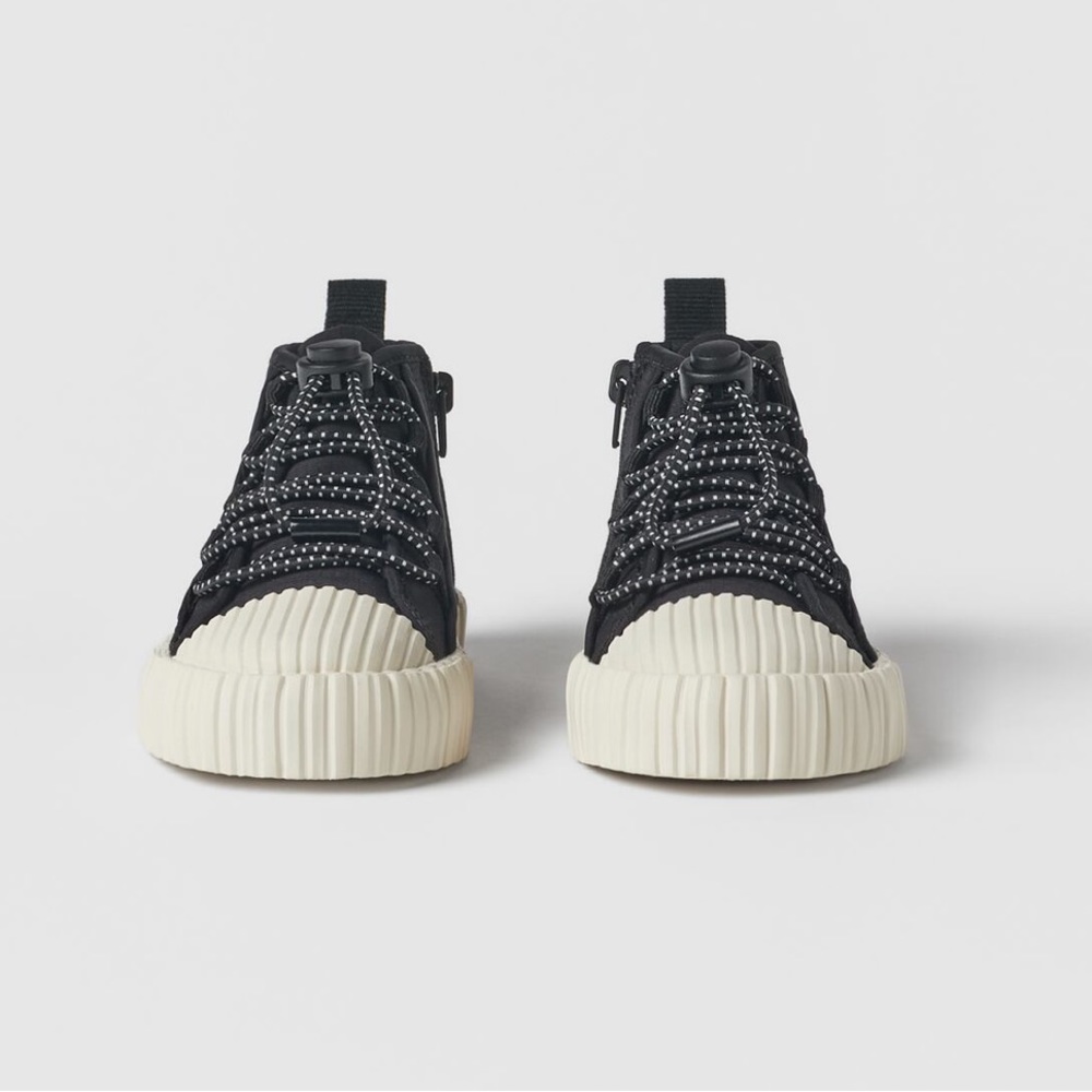 Zara BABY/ CONTRASTING HIGH TOP SNEAKERS - Picture 4 of 4